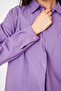 Women's Trendy Purple Tunic Shirt with Pockets and Buttons - 6