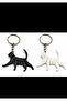 Playing Cat Keychain Set of 2