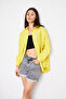 Women's Trendy Yellow Tunic Shirt with Pockets and Buttons - 2