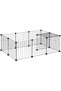Small pet cage, 24 elements, Black
