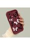 Shockproof Simple Maroon Silicone Phone Case Butterfly Compatible with Poco X5 - 2