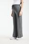 10878-Tie-Up Flexible Palazzo Knitwear Maternity Clothing Trousers - 5