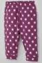 Baby Girl Pajama Set with Shoulder Patches, White Polka Dot Pattern, 4 Months-1 Year, Purple - 7