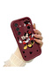 Simple Maroon Silicone Phone Case Compatible with Samsung Galaxy M15 Cartoon Pattern Shockproof - 3