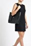 Modern Black Handbag Stylish Bag Suitable for Daily Use Large Shoulder Bag with Elegant Design - 3