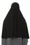 Ready Practical Scarf with Turban Veil Hijab with Hijab - Prayer Cover Souffle (3XL) - Black - 6