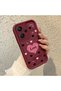 Simple Maroon Silicone Phone Case Heart Shockproof Compatible with Redmi Note 13 Pro Plus - 2