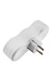 Vertical Plug Socket 3-Plus Grounded, White - 2