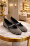 ✨   Stone Detailed Ankle Strap Women's Ballerina Shoes – Elegant and Stylish Design - 2