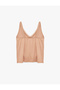 V-Neck Lace Detailed Viscose Strap Pajama Top - 3