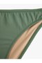 Matte Fabric Standard Waist Bikini Bottom - 6