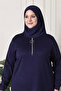 Women's Plus Size Zippered Tunic - 4