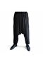 Men's Regional Shalwar Traditional Anatolian Cut, Drawstring Waist, Black - 5