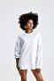 Oversize White Long Sleeve Tshirt - 5