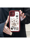 Tecno Spark 40 Compatible Shockproof Simple Claret Red Silicone Phone Case Cat Pattern - 4