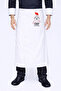 White Executive Chef Design Long Waist Chef Apron Models with Name Gift Chef Apron