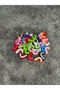 40 Pcs Letter J Mixed Color Stone Embroidered Letter Bracelet Necklace Jewelry Bead - 2