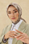وشاح نسائي لامع بنمط سحابة بيج 75002-32 - 3