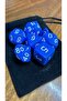 مجموعة من 7 قطع من نرد DND EPOXY Frp، نرد DND للعبة Dungeons And Dragons، نرد ألعاب الطاولة باللون الأزرق - 2