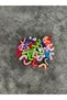 40 Pcs Letter J Mixed Color Stone Embroidered Letter Bracelet Necklace Jewelry Bead