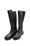 Black Thermo Sole Long Women's Boots - 2