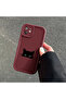 Oppo A5 5g Compatible Shockproof Simple Claret Red Silicone Phone Case Cat Pattern - 6
