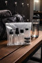 6 Piece Travel Set with Black Plastic Covers |   100ml Airplane Cabin Size Bottle and Jar Kit (with Bag) - 4