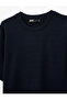 Short Sleeve Textured Tok Fabric Crew Neck Cotton Slim Fit T-Shirt - 5