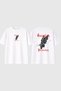 Guardian Protection Design Printed White Oversize T-Shirt