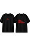 Private Design Printed Black Oversize T-Shirt