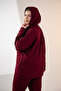 Plus Size Women's Hooded Leg Detail 2-Piece Set - 8
