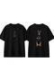 Doberman 5 Design Printed Black Oversize T-Shirt