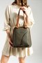 Miami Polo Club Green Tan 5-Compartment Faux Leather Women's Backpack and Shoulder Bag