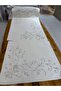 طقم سجاد من القطن المطرز باللون الفضي مقاس 70x120 سم مربع - 5