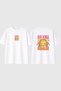 Be the Sunshine Design Printed White Oversize T-Shirt
