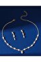 Modern Classic: Crystal Stone Gold Minimalist Set - 3