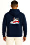 Hooded Yavuz Sondaj Gemisi between the Waves Chest and Back Printed Unisex Sweatshirt - 2