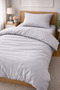 Single Solid Color Duvet Cover Set with Elastic Sheet - 2