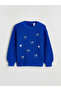 Esvab • Modern & Distinctive Zero Roba Collar Sequin Embroidered Girls' Knit Sweater - 3