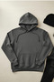 Pi̇lot - Unisex Hooded Kangaroo Pocket 3 Thread Puff (with Fleece Inside) Sweatshirt - 2