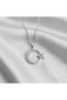 316L Steel Silver Color Moon Star Model Zircon Stone Women's Necklace Does Not Tarnish |   Stylish and Durable Jewelry - 2
