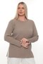 Women's Long Sleeve Crew Neck Knitwear Sweater Blouse Combed Cotton Mother Winter Seasonal Four Seasons - 3