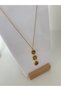 Special Series Multi-Colored Stone Y Model Steel Gold Necklace - 6
