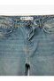 Relaxed Fit Straight-Leg Buttoned Pocketed Denim Pants - Loose Straight Fit Jean - 4