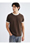 Esvab • Modern & Distinctive Contrast Detailed Men's Combed Cotton T-Shirt
