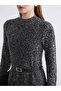 Esvab • Modern & Distinctive Belted High Collar Knitwear Dress - 3