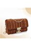 Handmade Knitted Mini Bag, Chain Strap, Boutique Special Design Women's Bag - 7