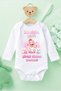 Baby Funny Printed Bodysuit My First Tooth Came Out Girl Printed 100% Cotton Bodysuit - 2