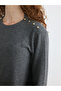 Crew Neck Applique Detailed Blouse - 3