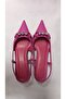 Stone-Backlaced Heel Shoes - 4